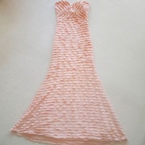Blush pink maxi dress